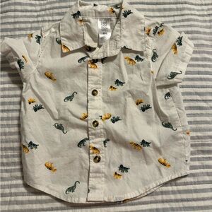 Carter’s Baby Boy Dinosaur Button Down Shirt
